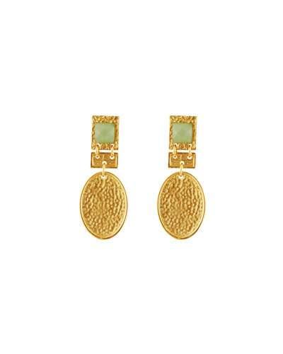 Facination Aventurine Drop Earrings, Green