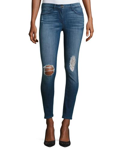 Mid-rise Skinny Jeans, Crete Blue
