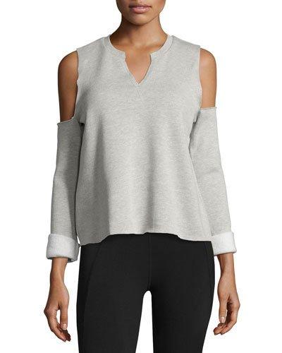 Rialto Cold-shoulder Sweatshirt Top,