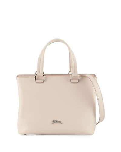 Leather Compartmentalized Tote Bag