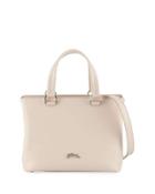 Leather Compartmentalized Tote Bag