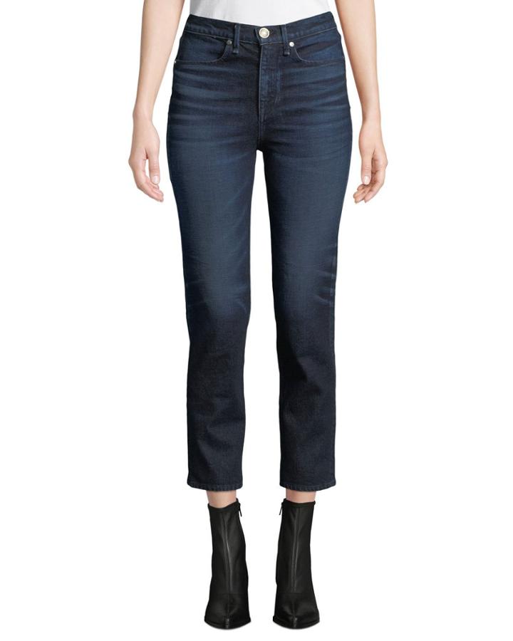 High-rise Ankle Cigarette Jeans