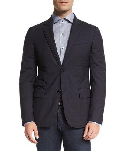 Trofeo&reg; Wool Elements Quilted Blazer, Navy
