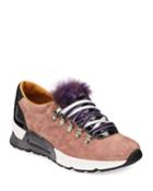 Papaya Rabbit Fur Trainer