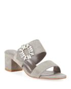Sadie Embellished Suede