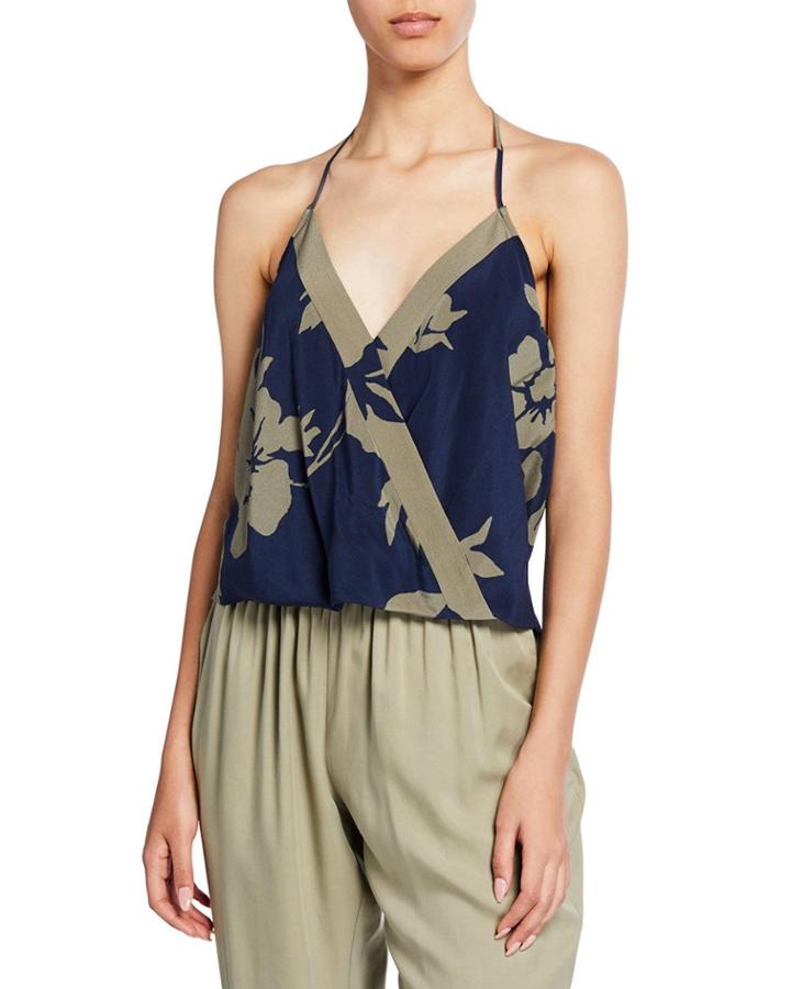 Jean Printed Halter Top