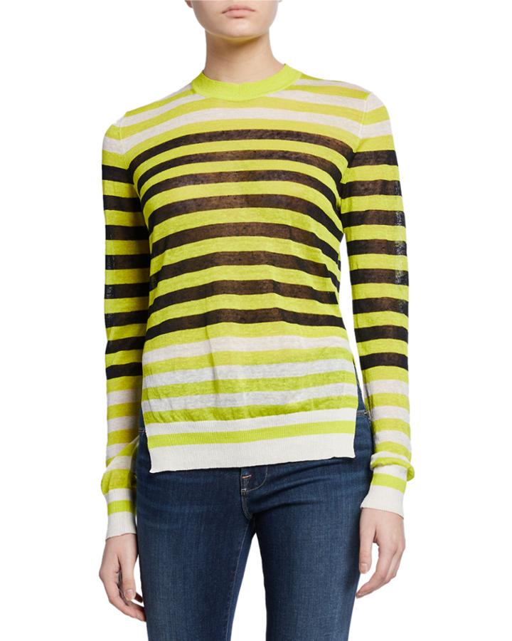 Kayla Striped Crewneck