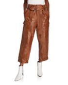 Leather Cargo Pants