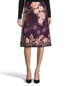 A-line Floral-embroidered