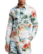 Men's Tropical-print Long-sleeve