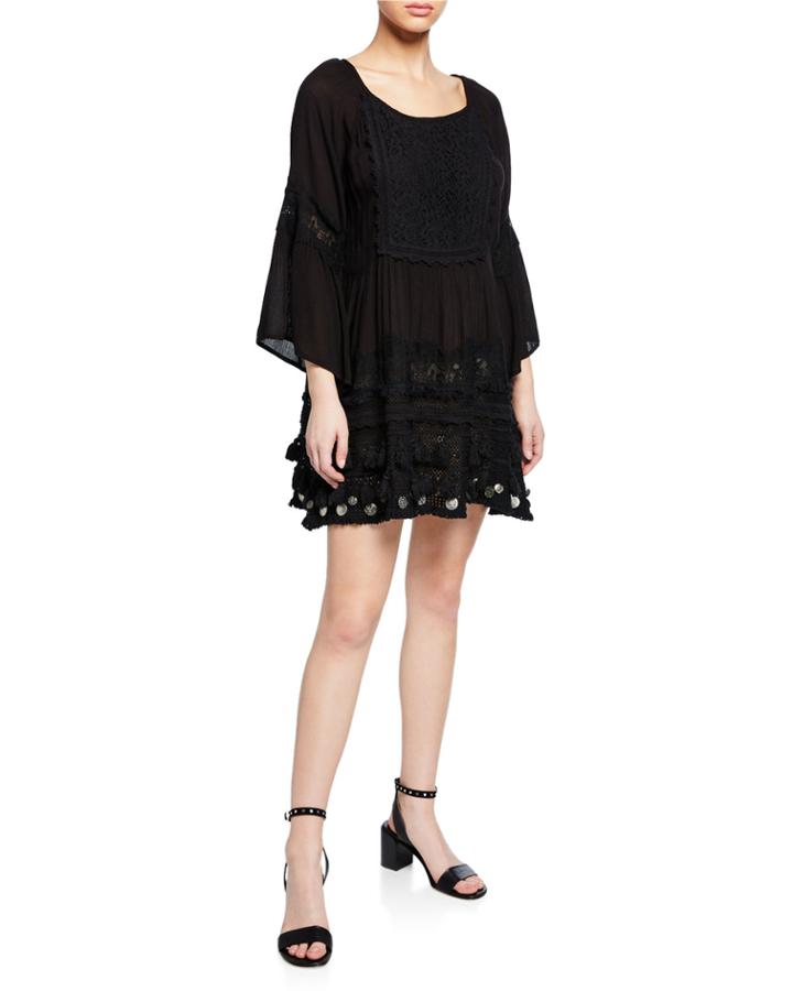 Ginger Tunic Dress W/ Coin Hem