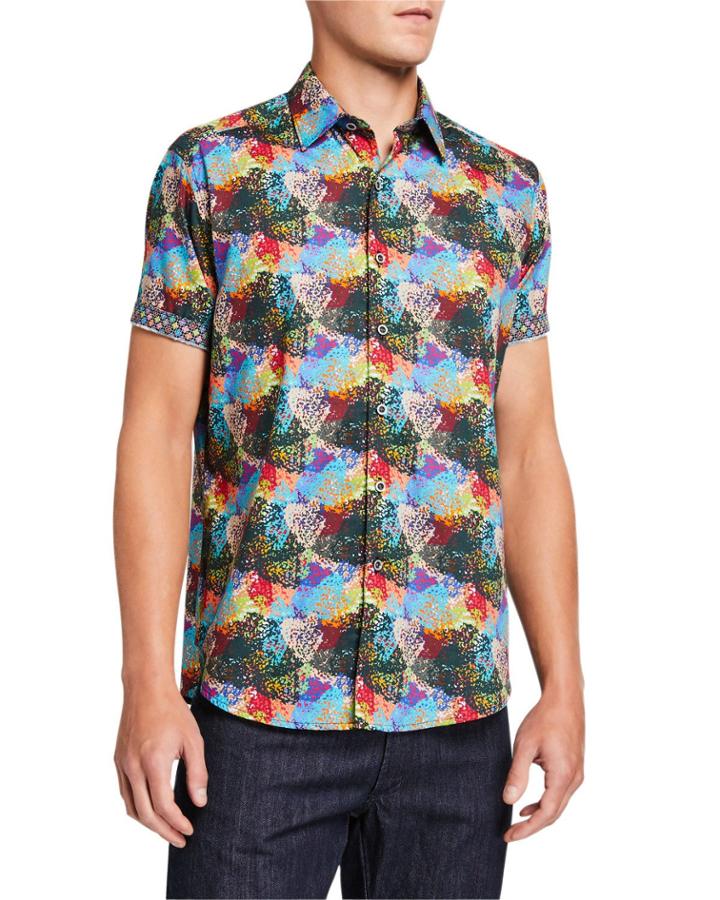 Men's Eley Short-sleeve Button-down