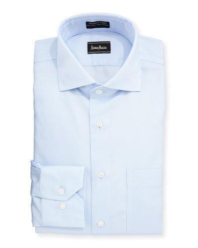 Classic-fit Non-iron Diamond-print Dress Shirt,