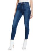 Mid-rise Cut Hem Faded