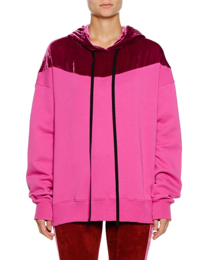 Hooded Colorblock Pullover