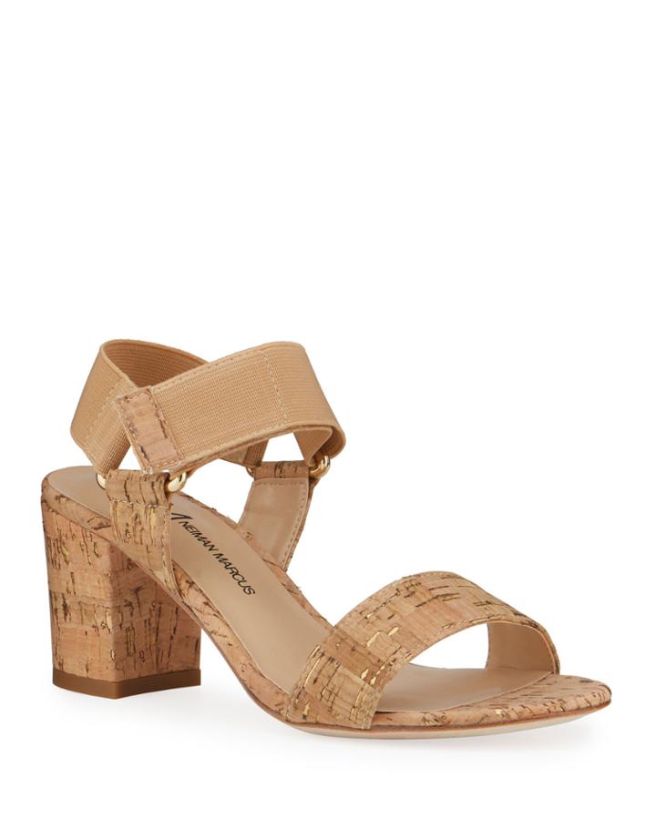 Cork Block Heel