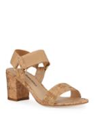 Cork Block Heel