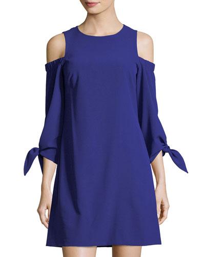 Shift Dress With Cold