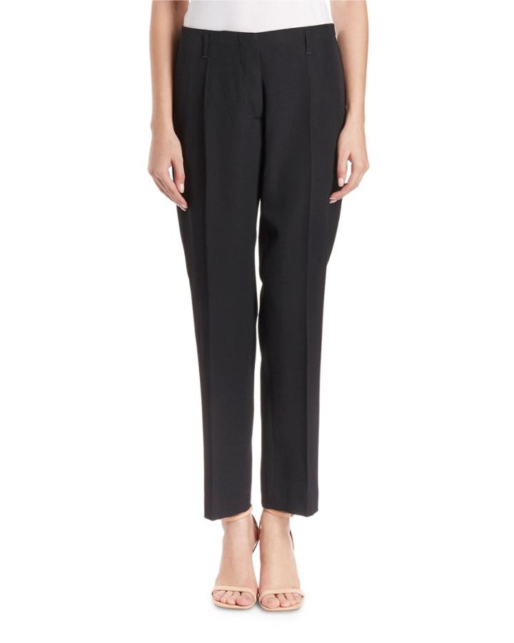 Paola Slim-leg Wool Pants