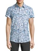 Classic-fit Abstract Pattern Short-sleeve