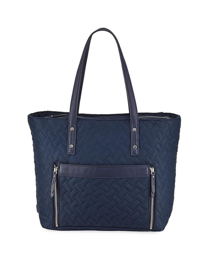 Quilted Nylon Tote Bag