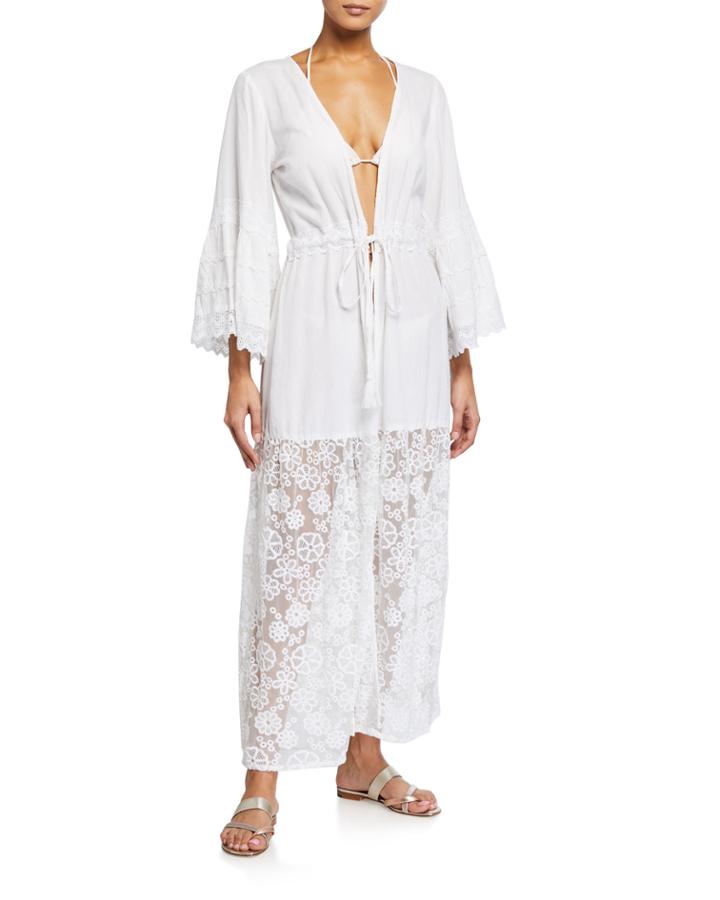 Frida Lace-trim Cover-up
