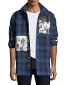 Men's Plaid Punk Art Graphic