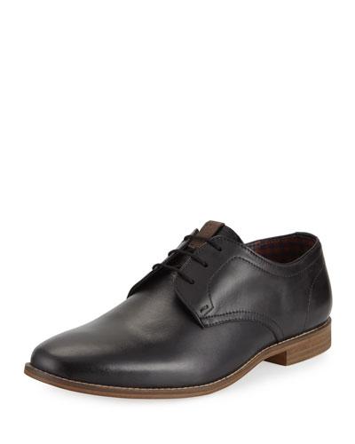 Gabe Leather Lace-up Oxford, Black