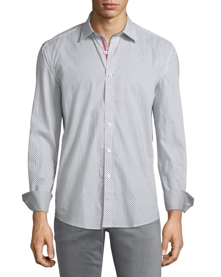 Shaped-fit Ombre-dotted Sport