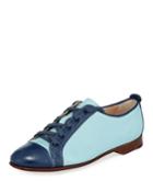 Colorblock Smooth Leather