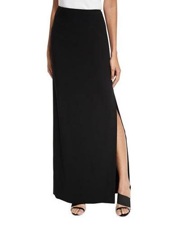 Crepe Straight Skirt With