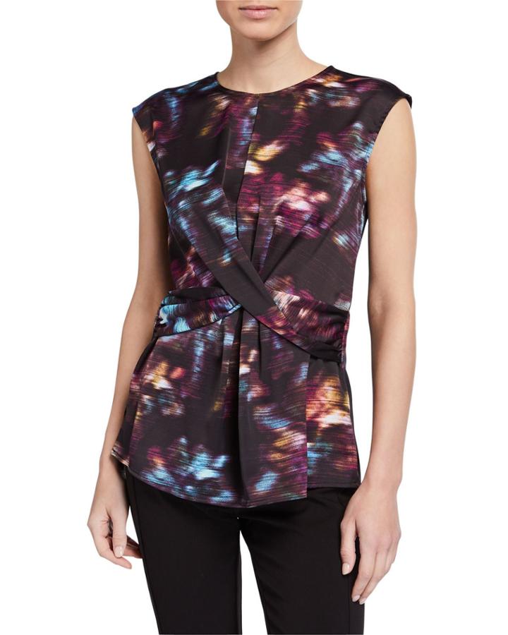 Drape-front Top