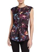 Drape-front Top