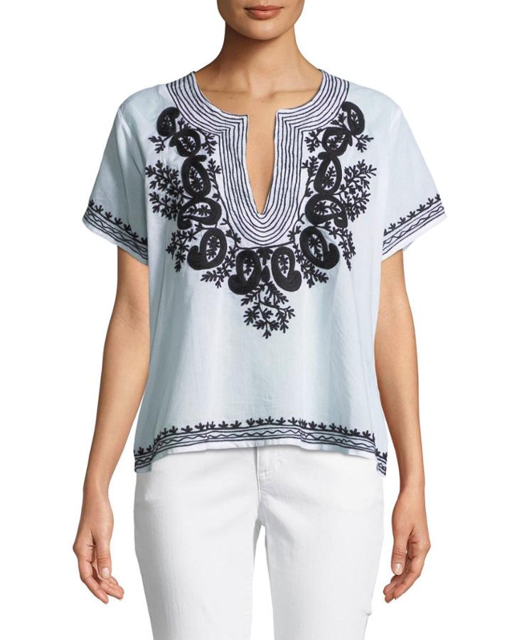 Bittersweet Short-sleeve Peasant Blouse