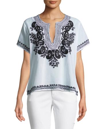 Bittersweet Short-sleeve Peasant Blouse