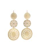 Filigree 3-drop Earrings