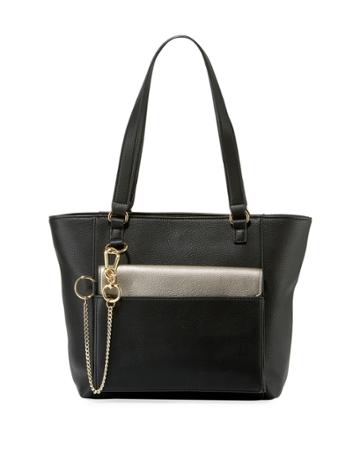 Michelle Leather Tote Bag W/ Pouch