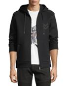Military Arrow Zip-front Sweatshirt Hoodie