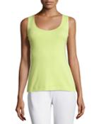 Soft Scoop-neck Tank, Lime,