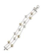 Dot Three-row Multi Station Bracelet