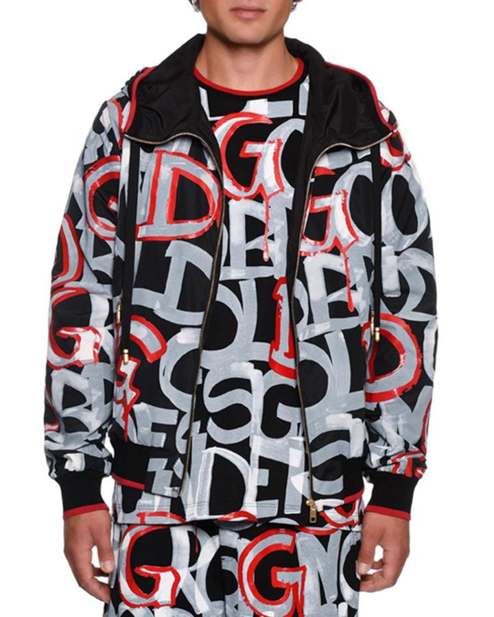 Men's Graffiti Zip Hoodie