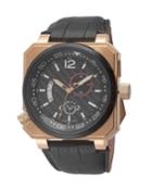 Men's Swiss Quartz Xo Submarine Black Leather