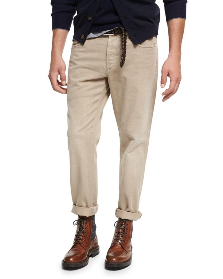 Cotton Five-pocket Pants
