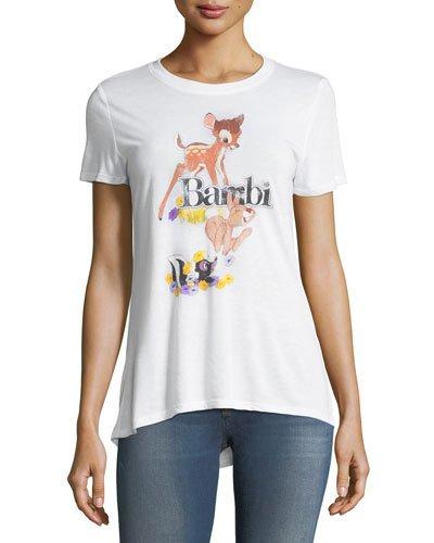 Bambi Short-sleeve Graphic Tee, White