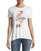 Bambi Short-sleeve Graphic Tee, White