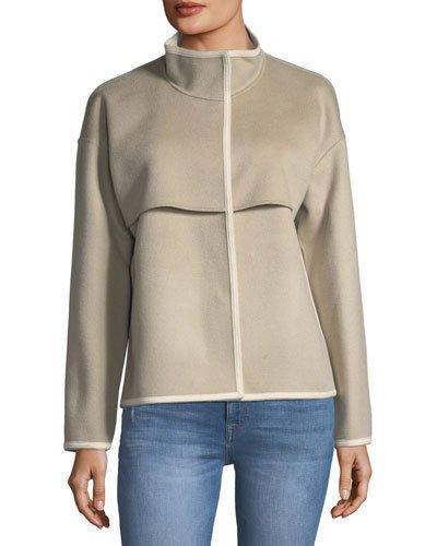 Wool-cashmere Topper Jacket