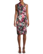 Blaze Floral-print Asymmetric