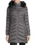 Mid-weight Faux-fur Puffer Coat