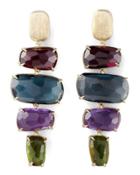 Murano Four-drop Multi-gemstone Earrings