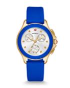34mm Cape Topaz Gold Ip Chrono Watch With Silicone